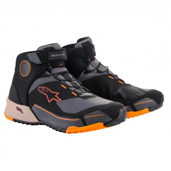 Deportivas Moto Alpinestars CR-X Drystar Negro Marrón claro Naranja Deportivas Moto Alpinestars CR-X Drystar Negro Marrón claro Naranja