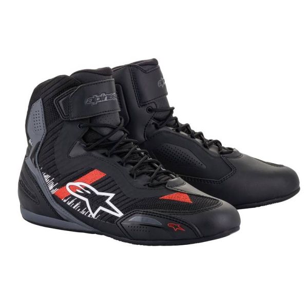 Deportivas Moto Alpinestars Faster 3 Rideknit Black Grey Bright Red
