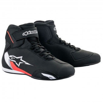 Deportivas Moto Alpinestars Sektor Black White Red Fluo