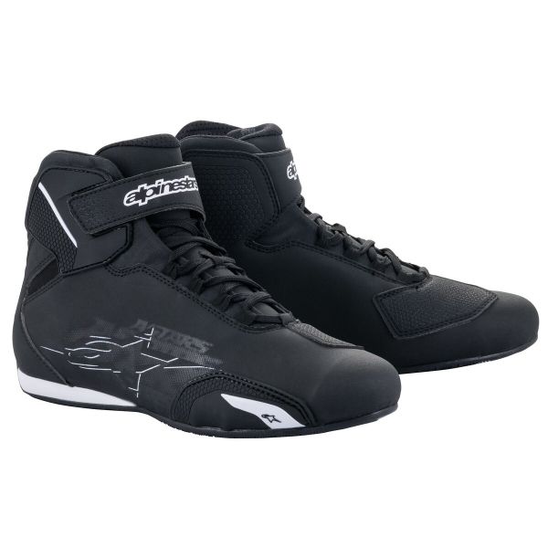 Deportivas Moto Alpinestars Sektor Negro Negro Blanco Deportivas Moto Alpinestars Sektor Negro Negro Blanco