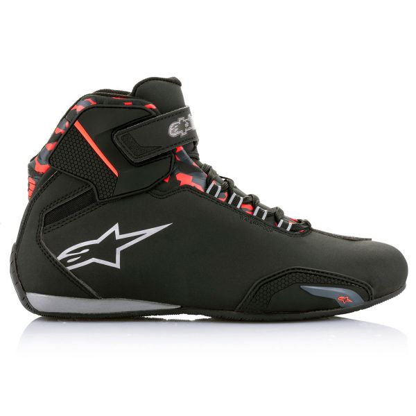 Alpinestars Sektor Impermeable Negro Gris Oscuro Rojo Fluo