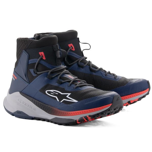 Deportivas Moto Alpinestars Speedforce XR Azul Negro Rojo Fluo Gris
