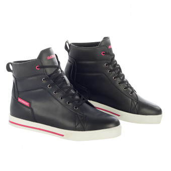 Deportivas Moto Bering Lady Indy Black Fuchsia