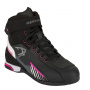 Deportivas Moto Bering Lady Tiger Waterproof Black White Fuchsia