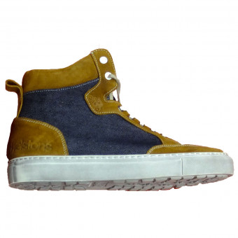 Deportivas Moto Helstons Kobe Armalith Leather Gold Blue Deportivas Moto Helstons Kobe Armalith Leather Gold Blue