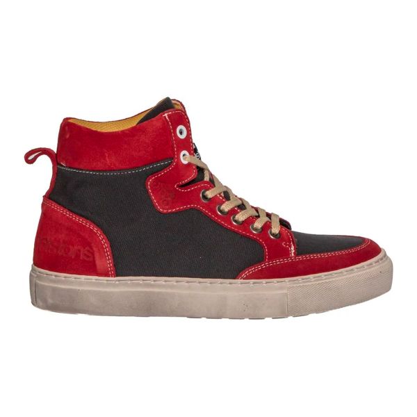 Deportivas Moto Helstons Maya Armalith Leather Red Grey