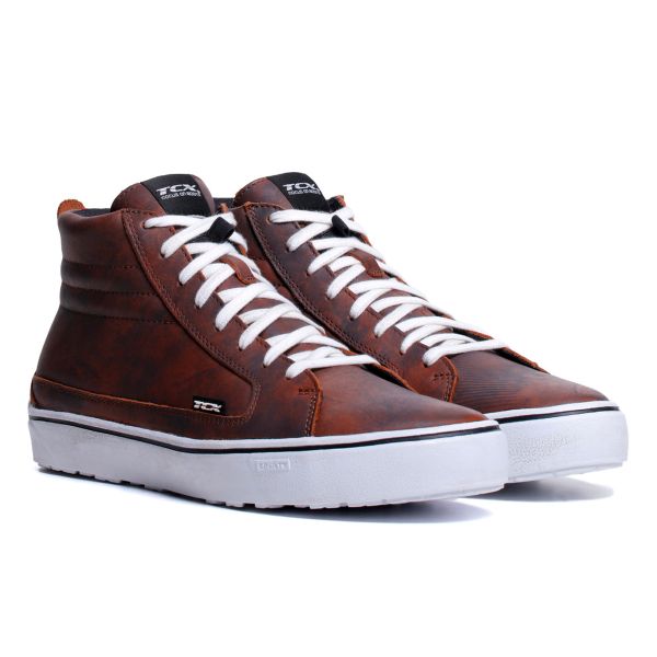 Deportivas Moto TCX Street 3 WP Brown White