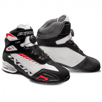 Deportivas Moto Ixon Bull Vented Black White Red