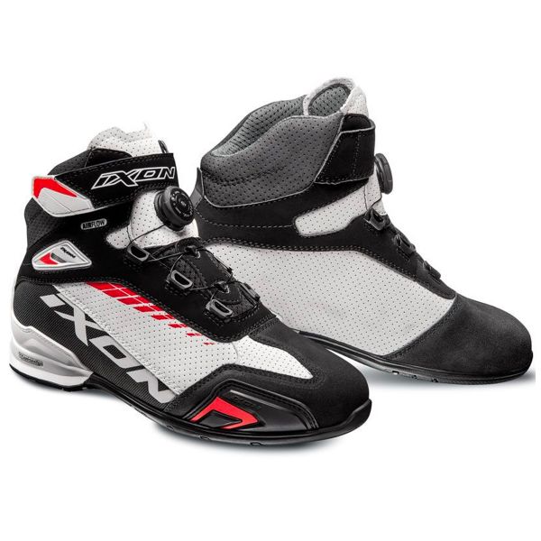 Deportivas Moto Ixon Bull Vented Black White Red