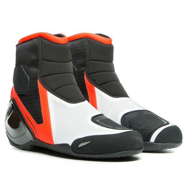 Deportivas Moto Dainese Dinamica Air Black Fluo Red White