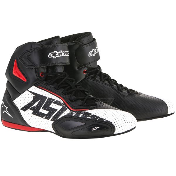 Deportivas Moto Alpinestars Faster 2 Vented Black White Red