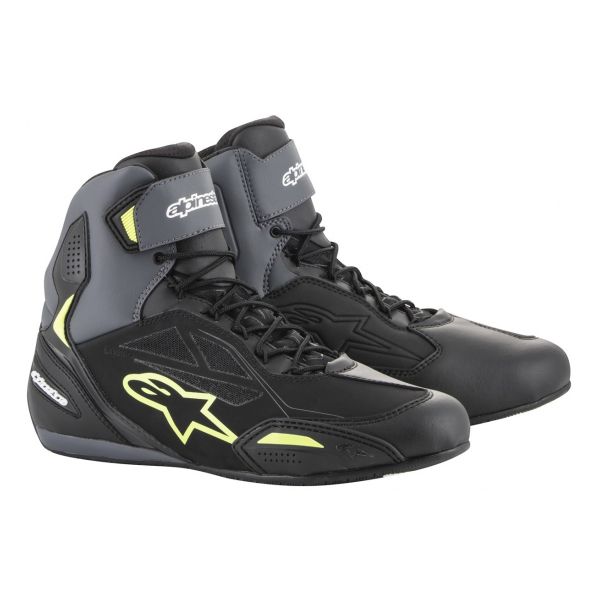 Deportivas Moto Alpinestars Faster 3 Drystar Black Grey Yellow Fluo