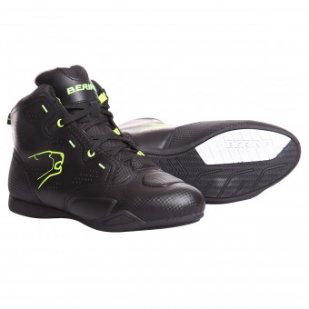 Deportivas Moto Bering Jasper Waterproof Black Fluo