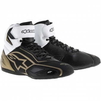 Deportivas Moto Alpinestars Stella Faster 2 Black White Gold