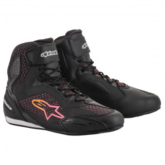 Deportivas Moto Alpinestars Stella Faster 3 Rideknit Black Yellow Pink