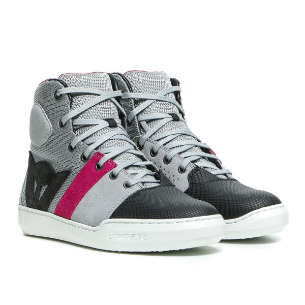 Deportivas Moto Dainese York Air Lady Light Grey Coral