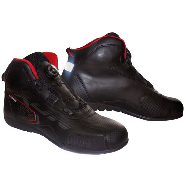 Deportivas Moto Ixon Zebra Black Red