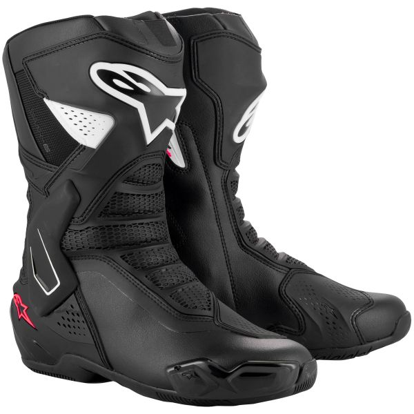 Botas Moto  Alpinestars Stella SMX-6 V3 Black White Diva Pink Botas Moto  Alpinestars Stella SMX-6 V3 Black White Diva Pink