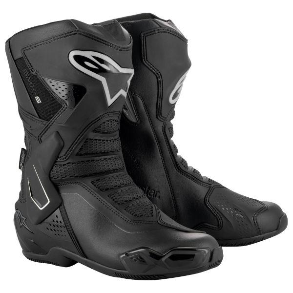Botas Moto  Alpinestars Stella SMX-6 V3 Drystar Black Silver Botas Moto  Alpinestars Stella SMX-6 V3 Drystar Black Silver