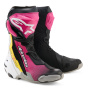 Botas Moto  Alpinestars Supertech R Boot Black Magenta White Yellow