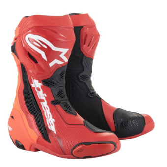 Botas Moto Alpinestars Supertech R Boot Bright Red Red Fluo Botas Moto Alpinestars Supertech R Boot Bright Red Red Fluo
