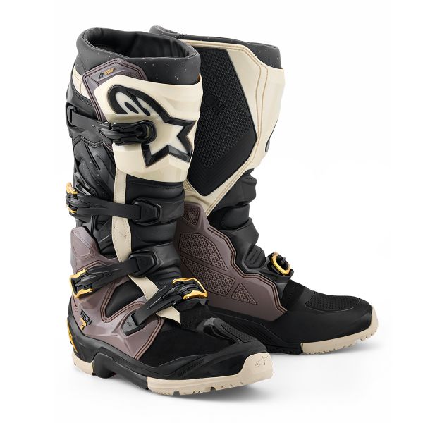 Botas Moto  Alpinestars Tech 7 Enduro Drystar Black Dark Gray Gold