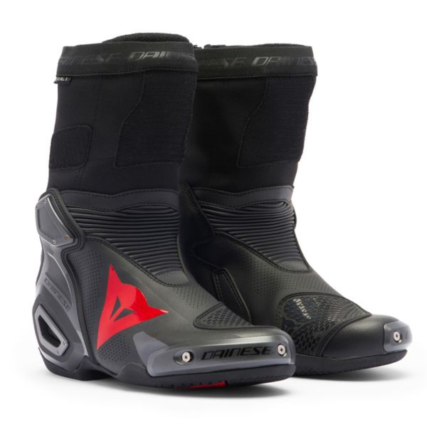 Botas Moto  Dainese Axial 2 Air Black Black Red Fluo