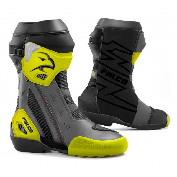 Botas Moto  Falco Elite GP Black Fluo