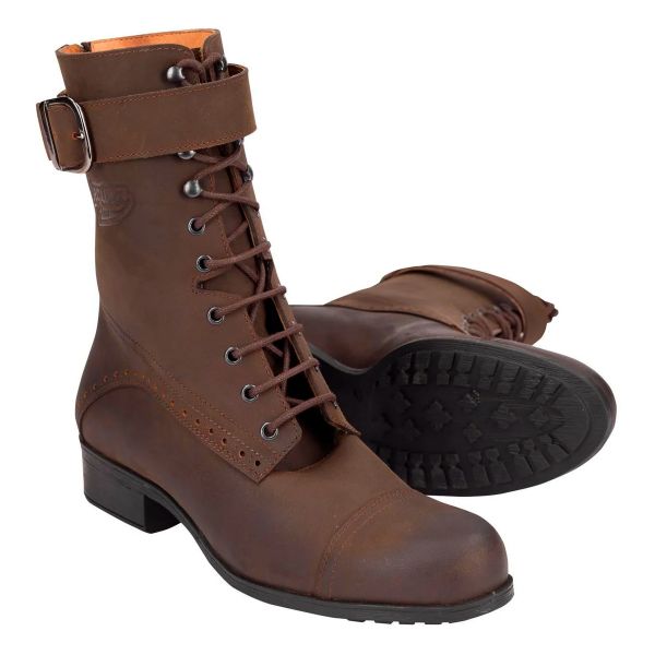 Botas Moto  Segura Lady Doria Brown Botas Moto  Segura Lady Doria Brown