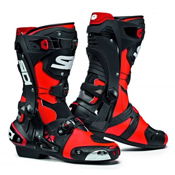Botas Moto  SIDI Rex Rouge Fluo Negro