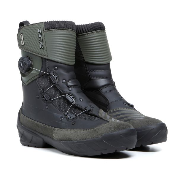 Botas Moto  TCX Infinity 3 Mid WP Black Military Green