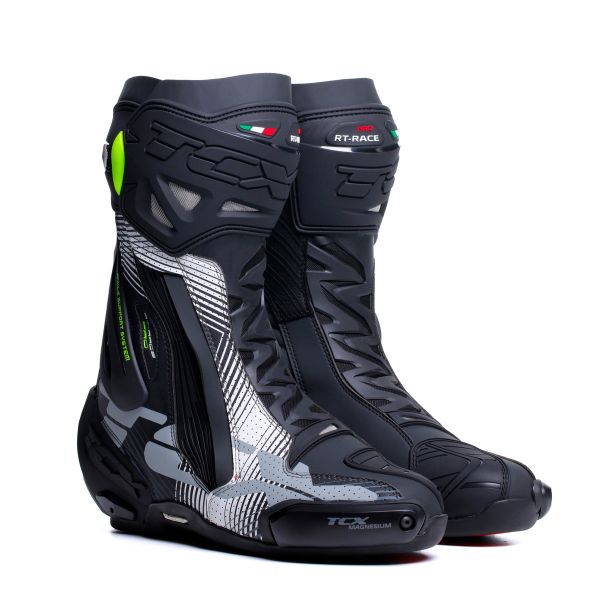 Botas Moto TCX RT Race Black White Grey Al Mejor Precio iCasque.es