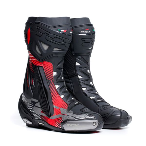 Botas Moto  TCX RT-Race Pro Air Black Red White Botas Moto  TCX RT-Race Pro Air Black Red White