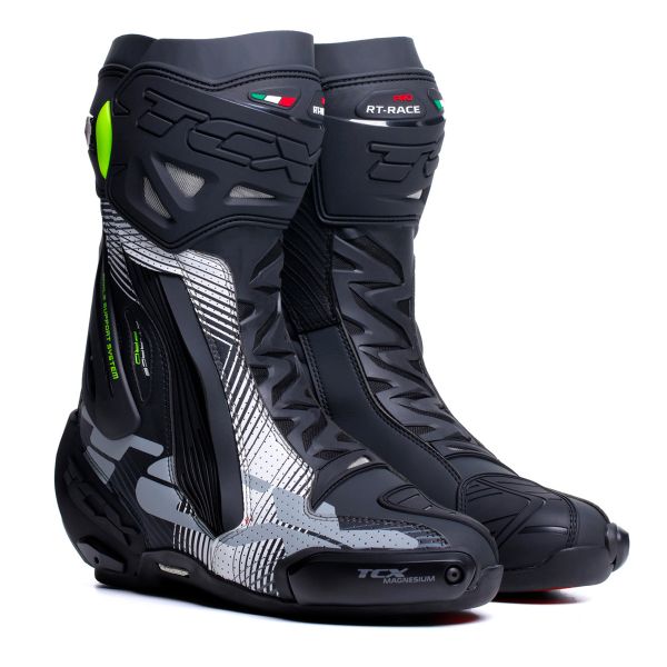 Botas Moto  TCX RT-Race Pro Air Black White Grey