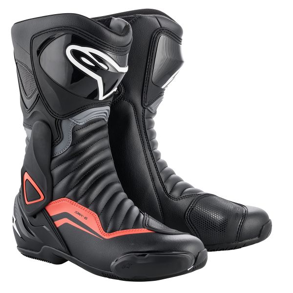 Botas Moto  Alpinestars SMX-6 V2 Black Grey Red Fluo