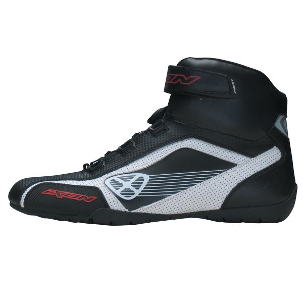 Deportivas Moto Ixon Assault Negro Blanco Rojo