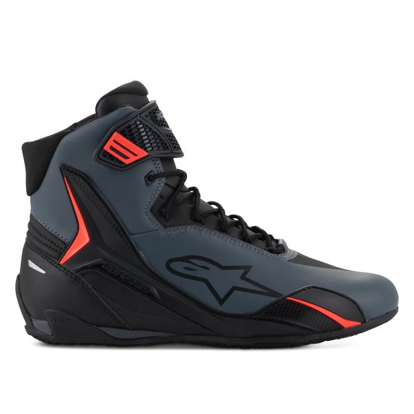 Alpinestars Faster 4 Negro Gris Rojo Fluo