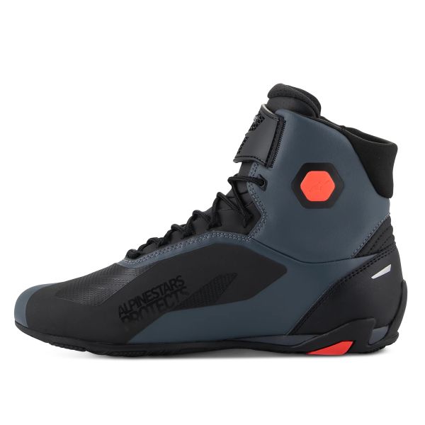 Alpinestars Faster 4 Negro Gris Rojo Fluo