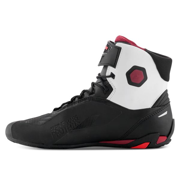 Alpinestars Faster 4 Negro Blanco Rojo Oscuro