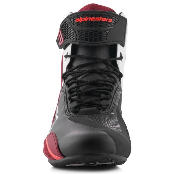 Alpinestars Faster 4 Negro Blanco Rojo Oscuro