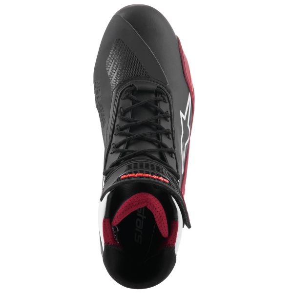 Alpinestars Faster 4 Negro Blanco Rojo Oscuro