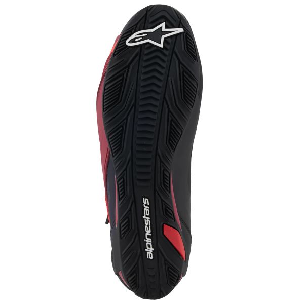 Alpinestars Faster 4 Negro Blanco Rojo Oscuro