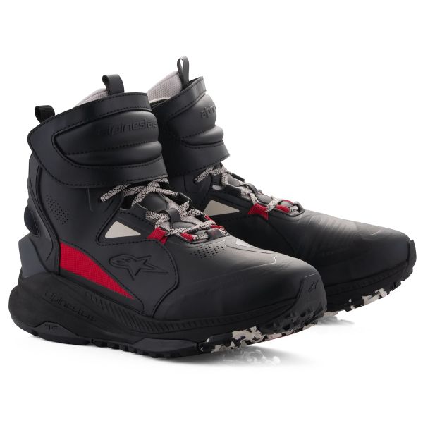 Calzado Moto Alpinestars Speedstreet Negro Crudo Rojo Brillante