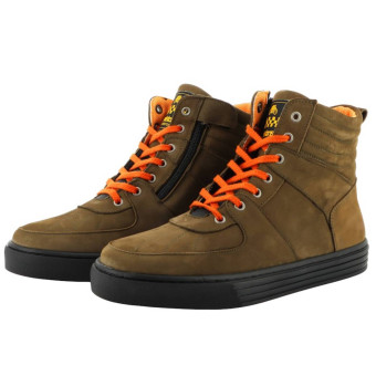 Calzado Moto Helstons Corre Kaki Nubuc