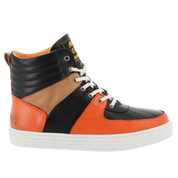 Helstons Run Negro Naranja Beige
