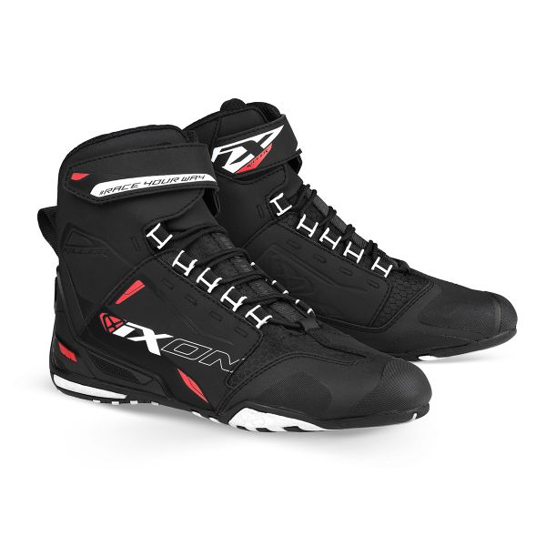Calzado Moto Ixon Killer Black White Red