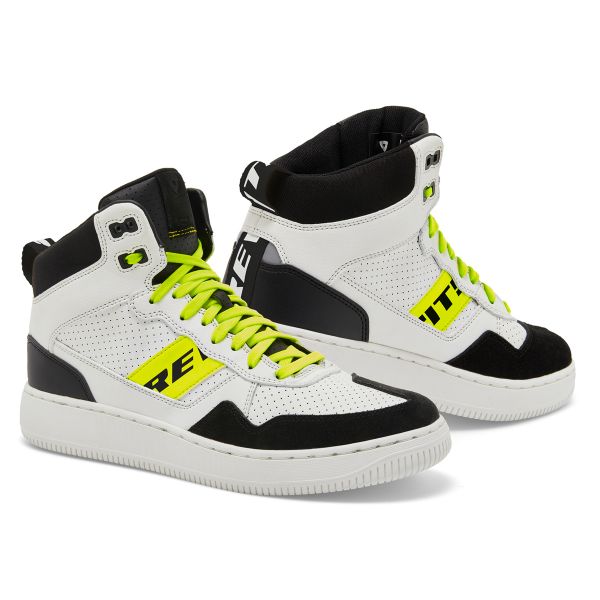 Deportivas Moto REV'IT Pacer Blanco Amarillo Neon Deportivas Moto REV'IT Pacer Blanco Amarillo Neon