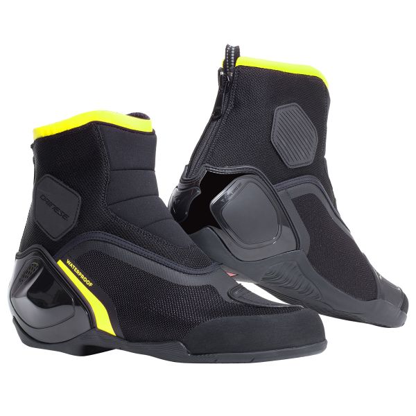 Calzado Moto Dainese Dinamica D-WP Black Fluo Yellow