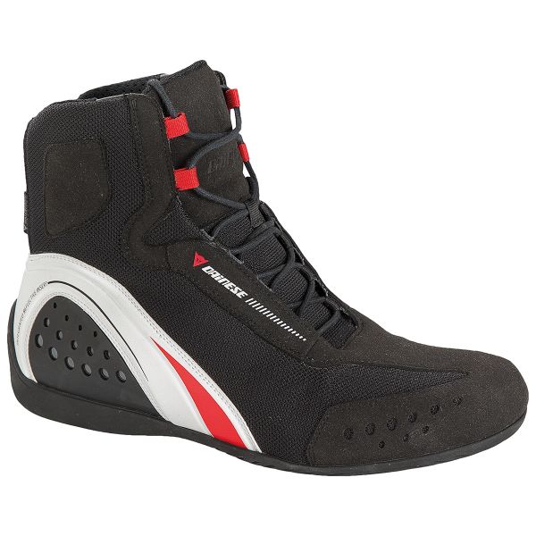 Calzado Moto Dainese Motorshoe D-WP Black White Red