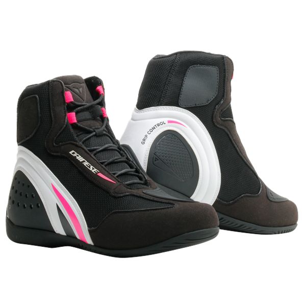 Calzado Moto Dainese Motorshoe D1 Air Lady Black White Fuchsia